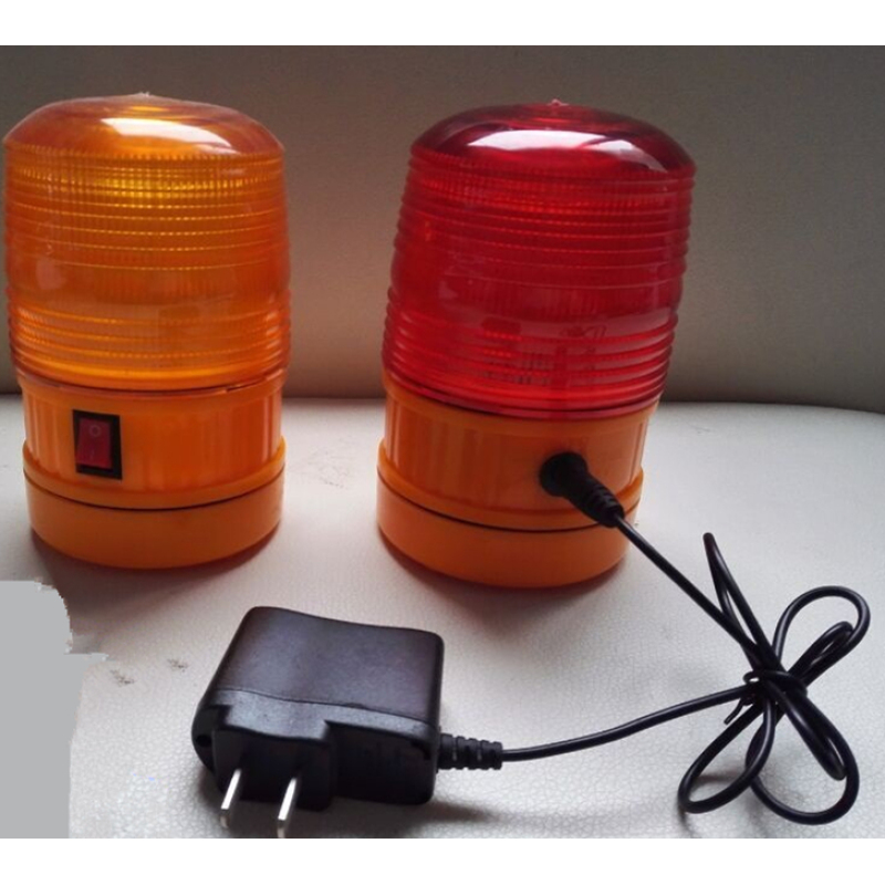 Batería recargable led intermitente de emergencia advertencia magnética 6v luces de baliza estroboscópica