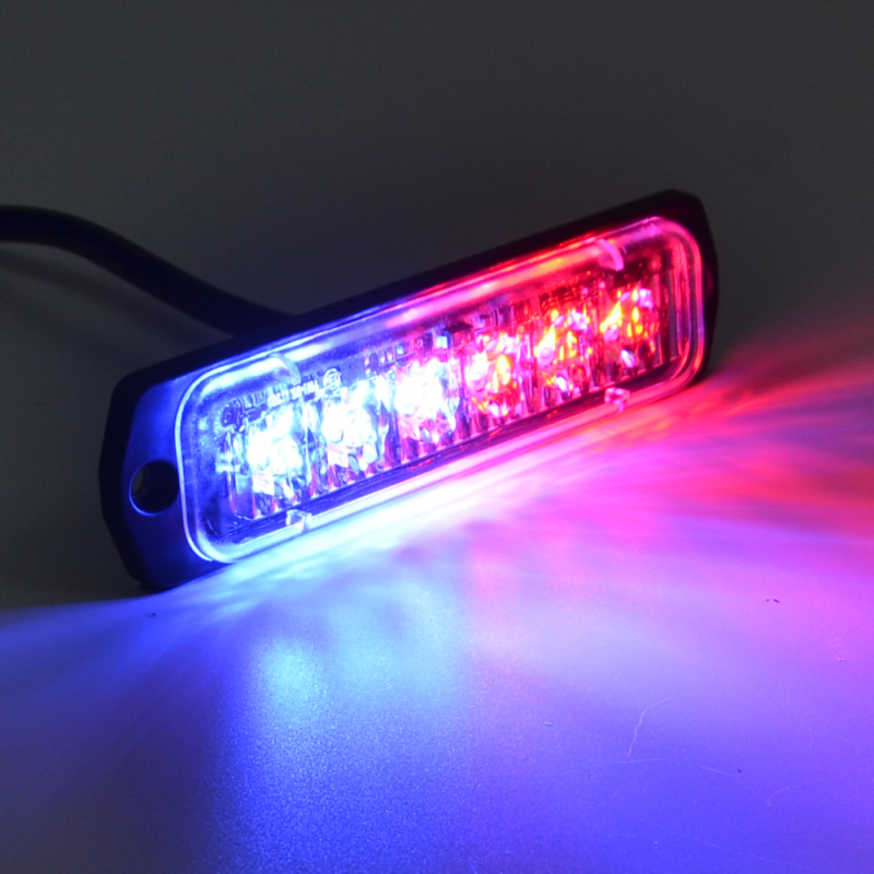 Small Surface Mount 12V Car Led Flashing Warning Surface Strobe Grill Light