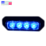 3W 4 LED Blitz Polizei hellblau