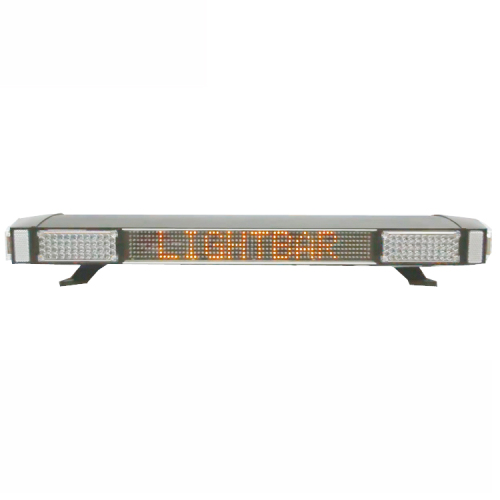 Barra de luz de mensaje de pantalla LED ámbar de emergencia para techo de vehículos