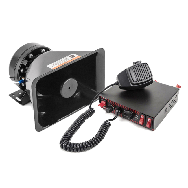 8 Warntöne Auto 100W Verstärker Elektronische Sirene Alarm Horn Lautsprecher Kit für die Polizei