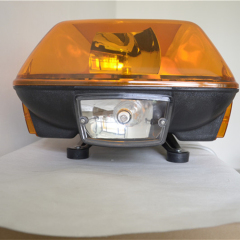 Barra de luz de advertencia de emergencia de montaje en techo giratorio halógeno ámbar usado para vehículo de grúa