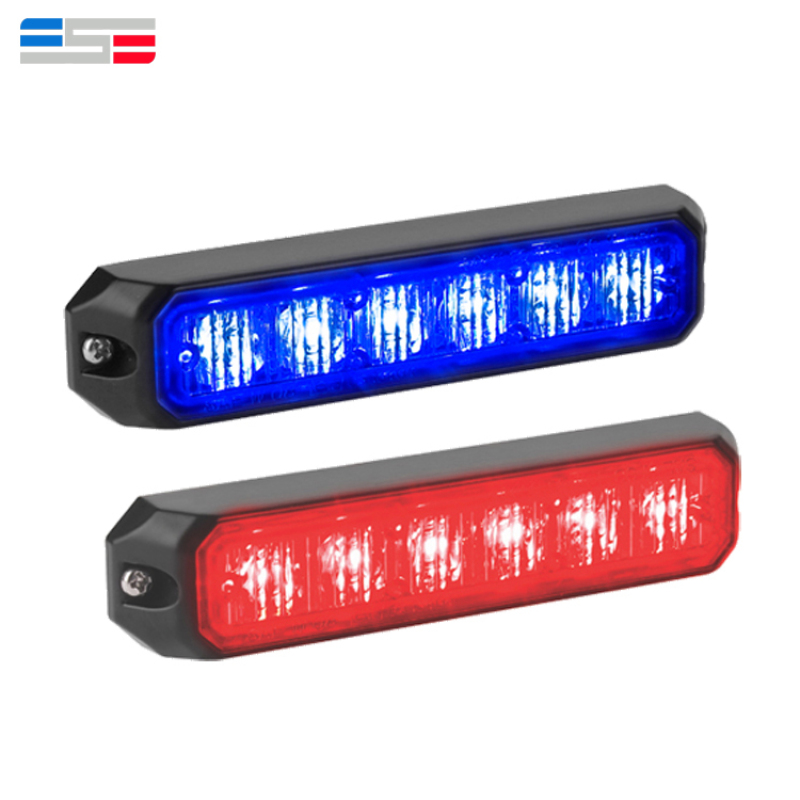 18W police blue emergency warning led strobe light for vehicle