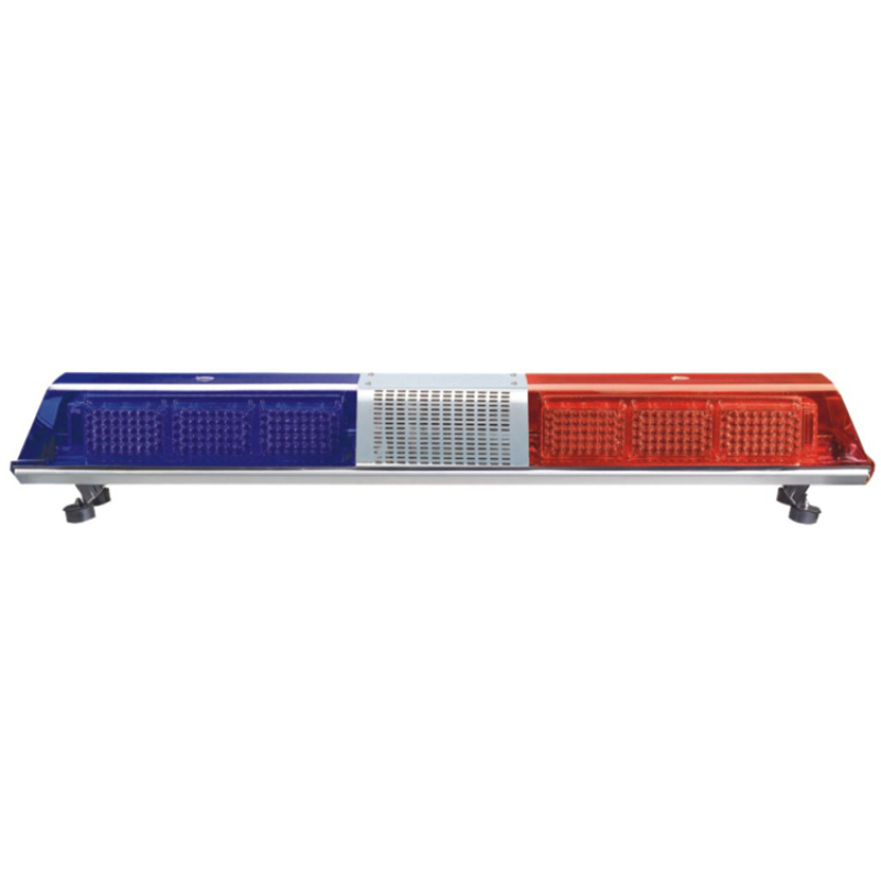 Military Police Vehicle Warning Flashing Blue Led Alarm Strobe Light Bar with siren speaker