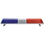 Military Police Vehicle Warning Flashing Blue Led Alarm Strobe Light Bar with siren speaker