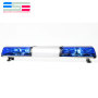 Blue roof police halogen light bar