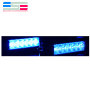 IP67 Mini 12V 24V 3Watt 6 LED Red And Blue Police Emergency Strobe Car Warning Light