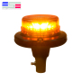 DIN pole mount emergency strobe flashing amber led beacon