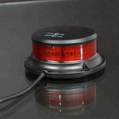 Mini baliza estroboscópica de advertencia con led rojo de 12v para camiones y vehículos
