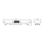 Military Police Vehicle Warning Flashing Blue Led Alarm Strobe Light Bar with siren speaker