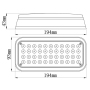 Flashing led emergency beacon strobe ambulance lights 12 volt recover with pole permanent mount