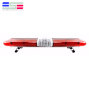 Red blue emergency police led warning light bar with siren and speaker
