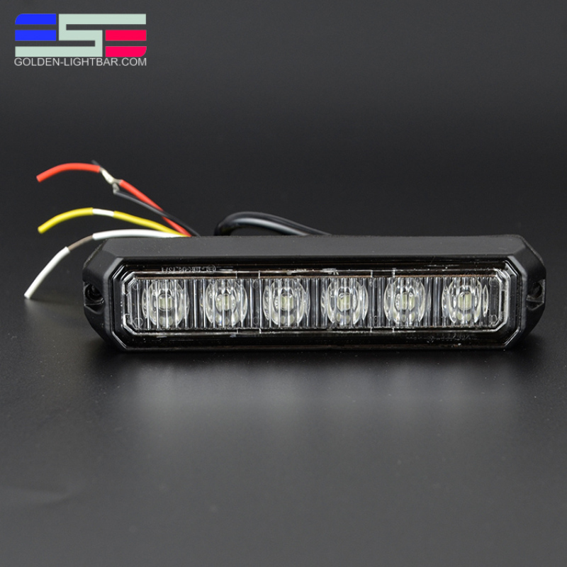 Good Quality Waterproof Slim 12V 24V 3W 5 Inch Dual Color Warning Emergency Strobe Led Light
