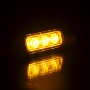 Grille de montage en surface de véhicule d'urgence 24V 3 LED clignotant avertissement lumières stroboscopiques 12 volts