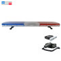 Red blue Led roof top emergency vehicle used strobe flashing warning bar Police siren light with speaker