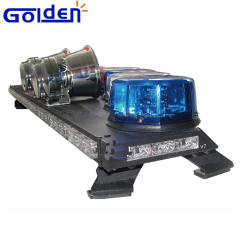 Barra de luz LED giratoria de 48 pulgadas con advertencia de estroboscópica de vehículo de emergencia de policía en forma de V con asesor de tráfico trasero