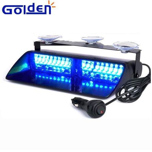 12 LED azul interior emergencia tablero estroboscópico advertencia policía luz intermitente para tablero