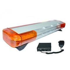 Barre d'avertissement clignotante d'urgence pour dépanneuse utilisée lumière orange led avec sirène pour véhicules de sécurité
