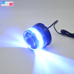 Lampe de balise d'avertissement magnétique LED stroboscopique bleu police 12v