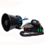 Polizei Horn Lautsprecher elektronisch 100W 12V elektrische Sirene LKW Hupe für Krankenwagen