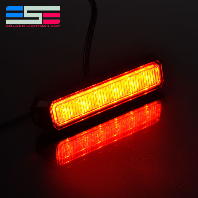 Good Quality Waterproof Slim 12V 24V 3W 5 Inch Dual Color Warning Emergency Strobe Led Light