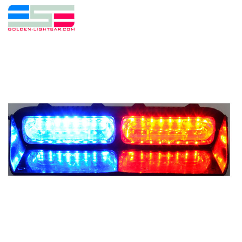 Vehículo de emergencia usado, parabrisas atmosférico de policía, montaje interior, luces LED estroboscópicas para tablero y visera, luces para vehículos