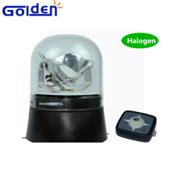 Télécommande 12v balise d'avertissement d'urgence à 360 degrés phare de recherche rotatif halogène