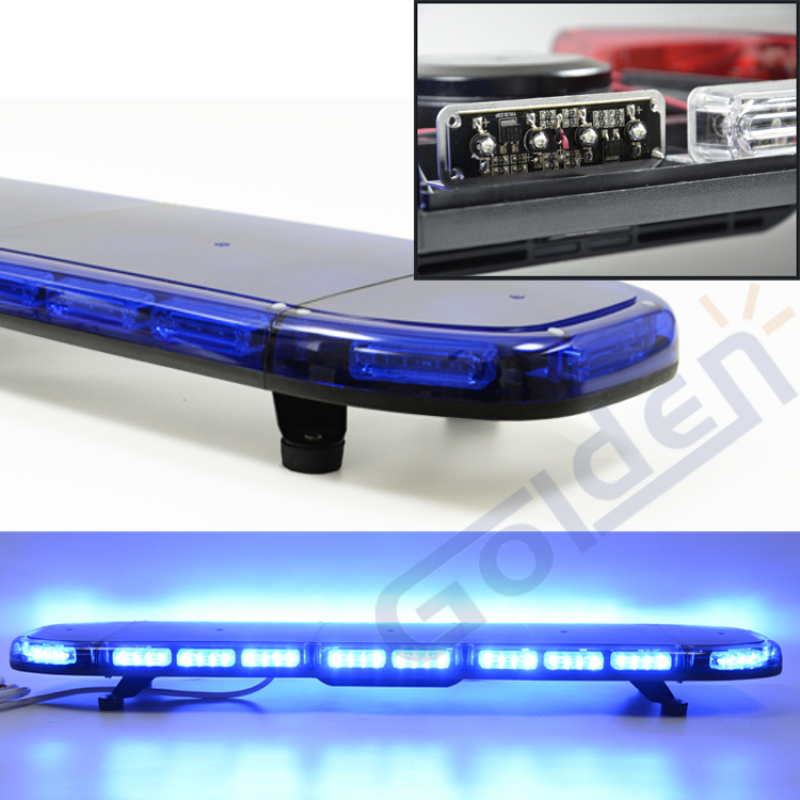 Road Safety 88 LED Truck Strobe Aluminum Flashing Combine RGB Police Emergency Led Light Bar With Speaker