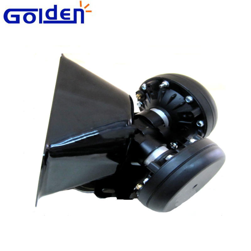 Police emergency truck outdoor heavy duty loud 200w horn speaker loaded with two driver units