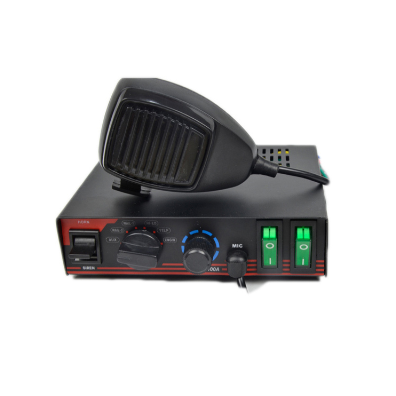 DC 12v 100w siren and speaker police ambuance fire alarm with microphone siren host 200 db