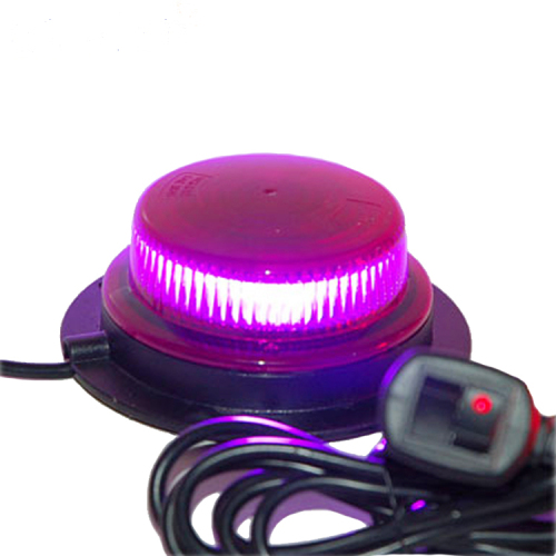 Éclairage de voiture violet rotatif stroboscopique de sécurité routière ronde