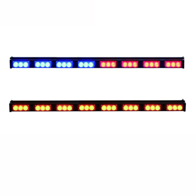 Verkehrssicherheit Zweifarbige Warnlichtleiste mit Strobe-Signal und LED-Notfall-Verkehrsberater