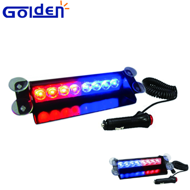 8 светодиодных красных синих автомобильных стробоскопов, мигающих полицейских светодиодных фонарей