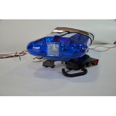 Mini barre lumineuse halogène bleue avec haut-parleur