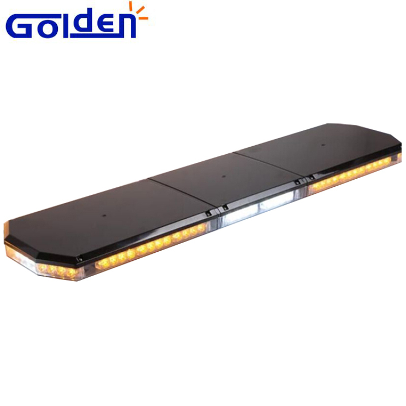 Black cover led emerngeycy flashing amber warning light bars for trucks