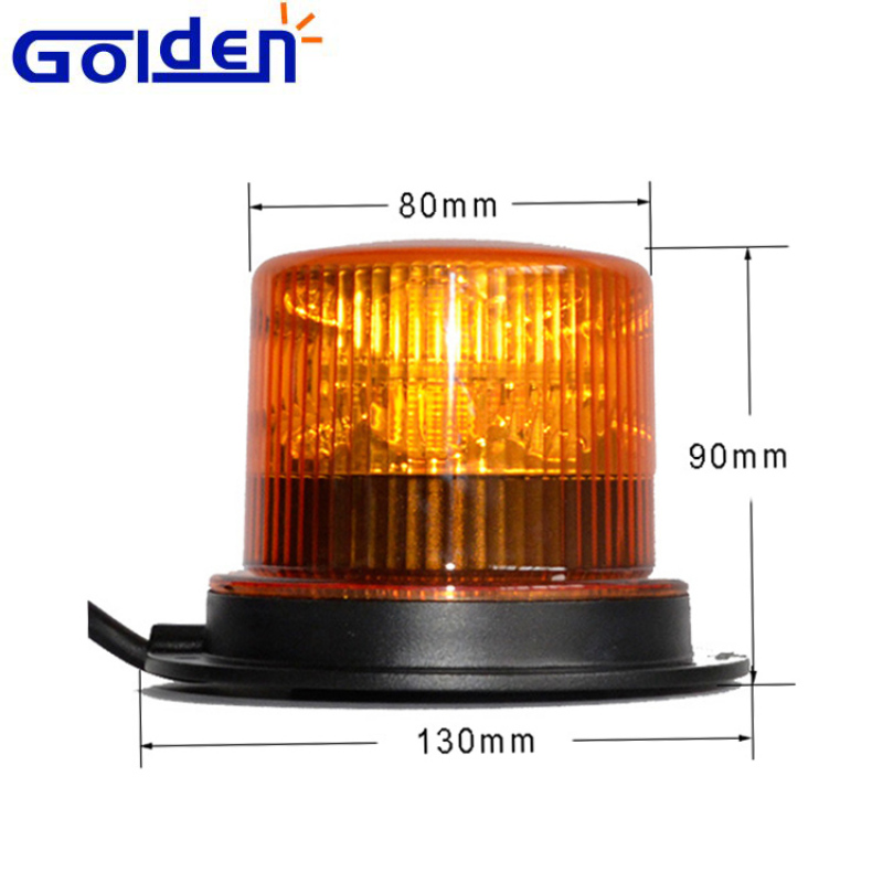 Amber Emergency vhielce used 12v 24v airport car roof magnetic rotating flashing beacon led warning light