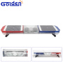 Solar power emergency blue red police strobe cop led light bar