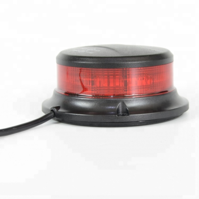 12v RED mini led flashing warning strobe beacon light for trucks vehicles