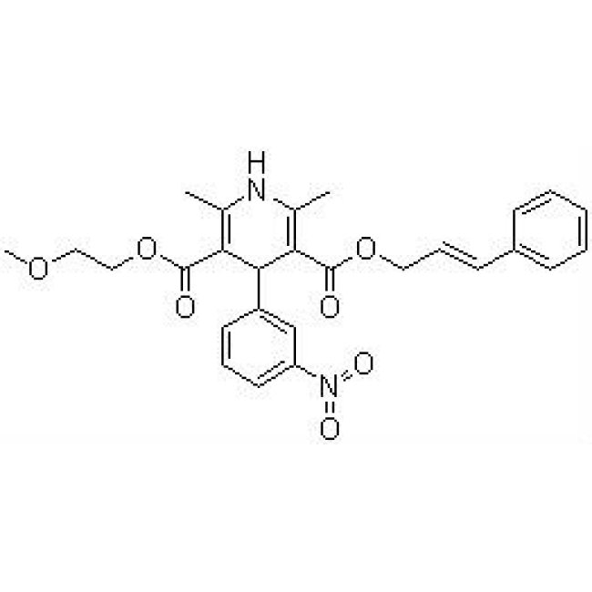 (+/-)-(E)-Cinnamyl 2-methoxyethyl 1,4-dihydro-2,6-dimethyl-4-(m-nitrophenyl)-3,5-pyridinedicarboxylate