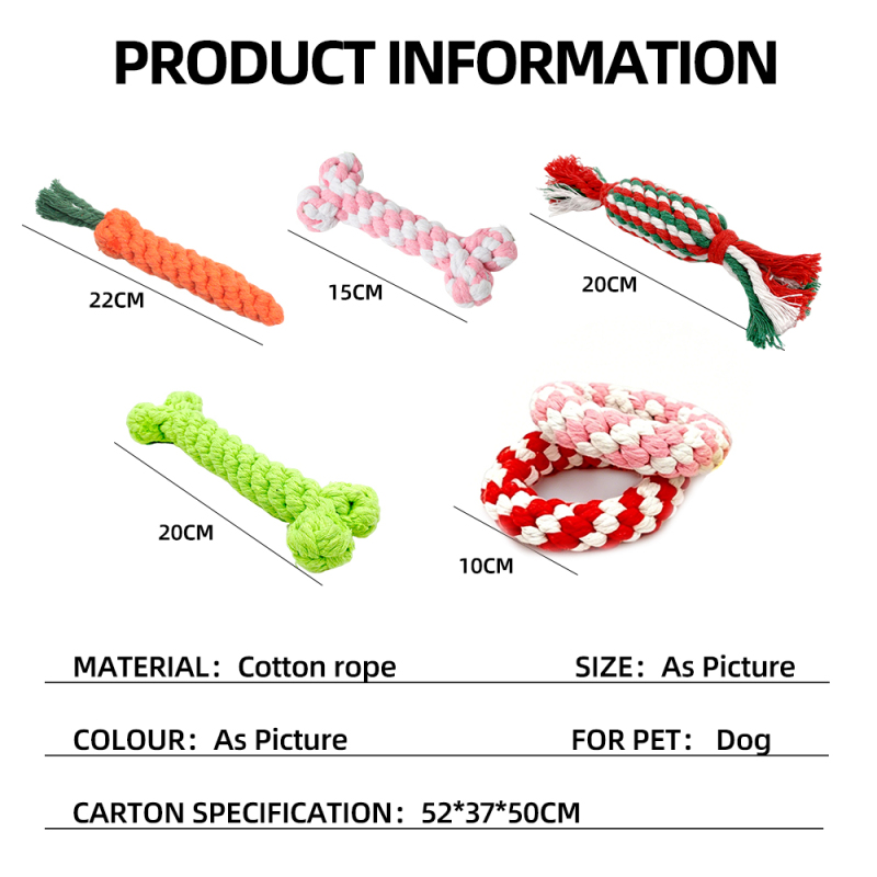 Wholesale Bone Round Chew Dog Toy Rope