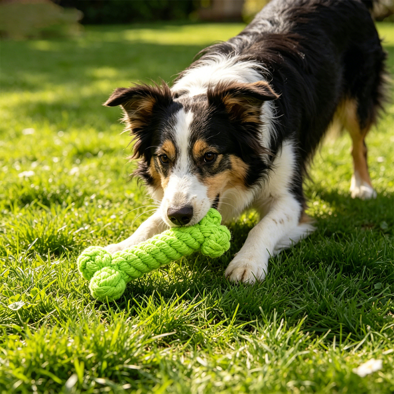 Wholesale Bone Round Chew Dog Toy Rope