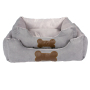 Grey plush cheap soft China dog sofa