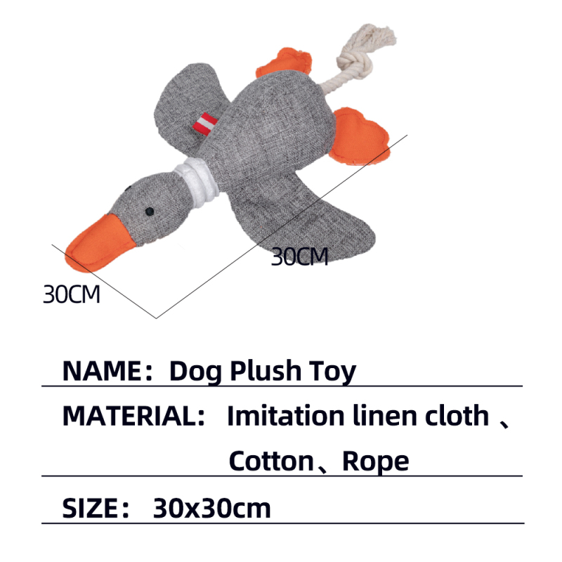 Manufacturer Wholesale Custom Logo Squeaky Plush Rope Pet Product Dog Chew Toys