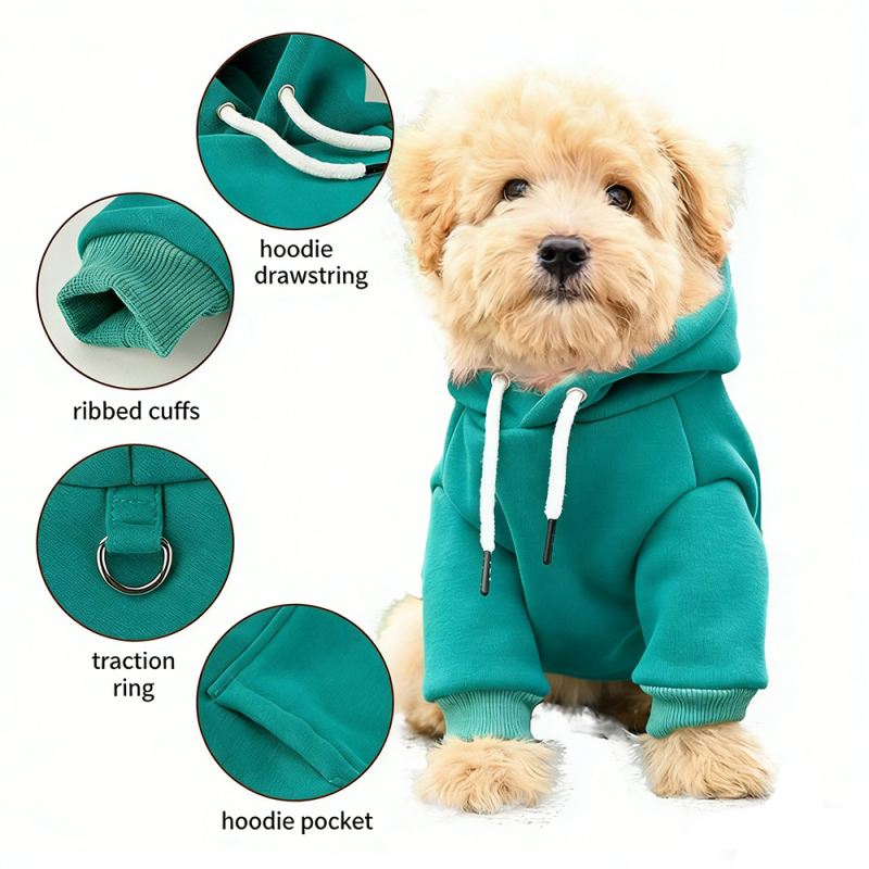 Wholesale Winter Warm Pet Clothes Dog Hoodies Blank