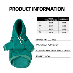 Wholesale Winter Warm Pet Clothes Dog Hoodies Blank