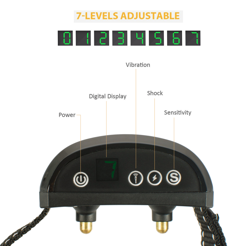 wholesale manufacturer remote electric rechargeable sound shock adjustable waterproof pet dog training collar