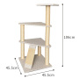 Manufacturer Wholesale Pet Product Wood Sisal Cat Tree Scratcher