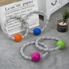 wholesale manufacturer free samples indestructible chew tpr cotton rope set pet dog toys