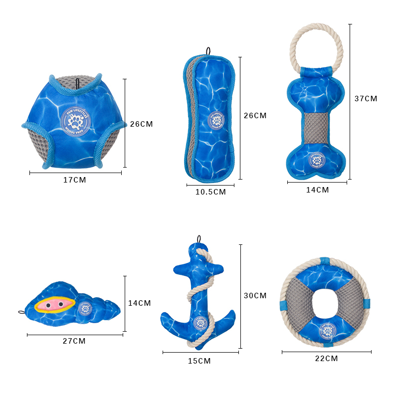Wholesale Summer Custom Durable Oxford Floating Fabric Dog Chew Toys