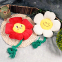 Manufacturer wholesale cute flower design dog plush rope toys